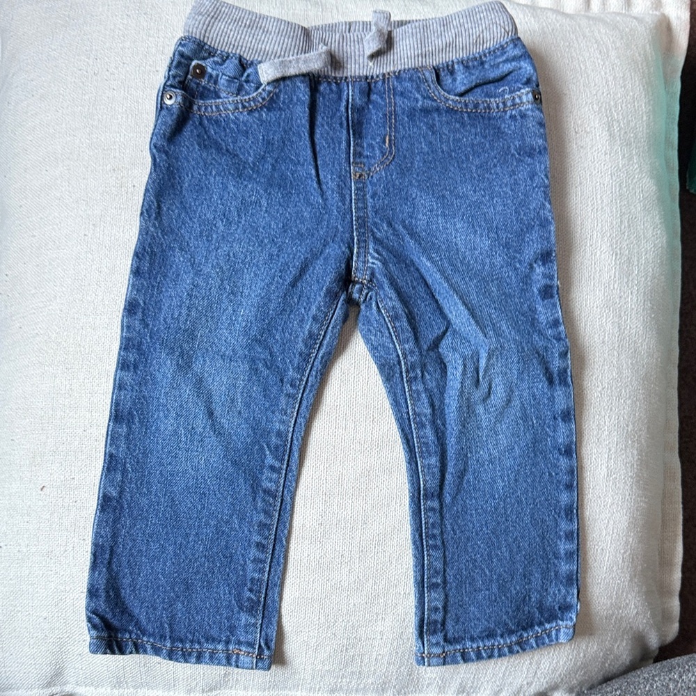 Place Blue Jeans with Gray Waistband